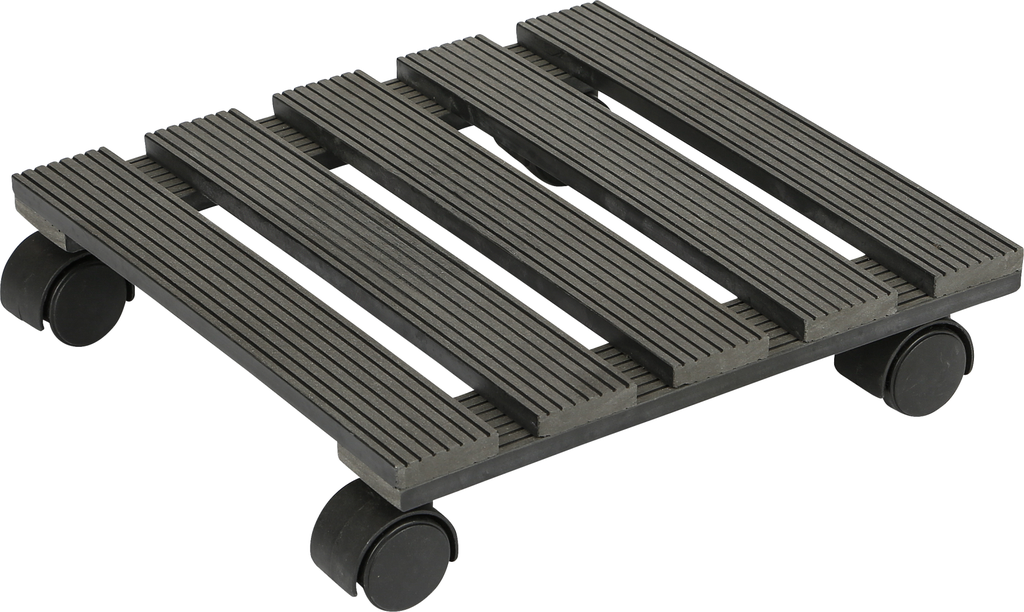 Support pot à roulettes wpc