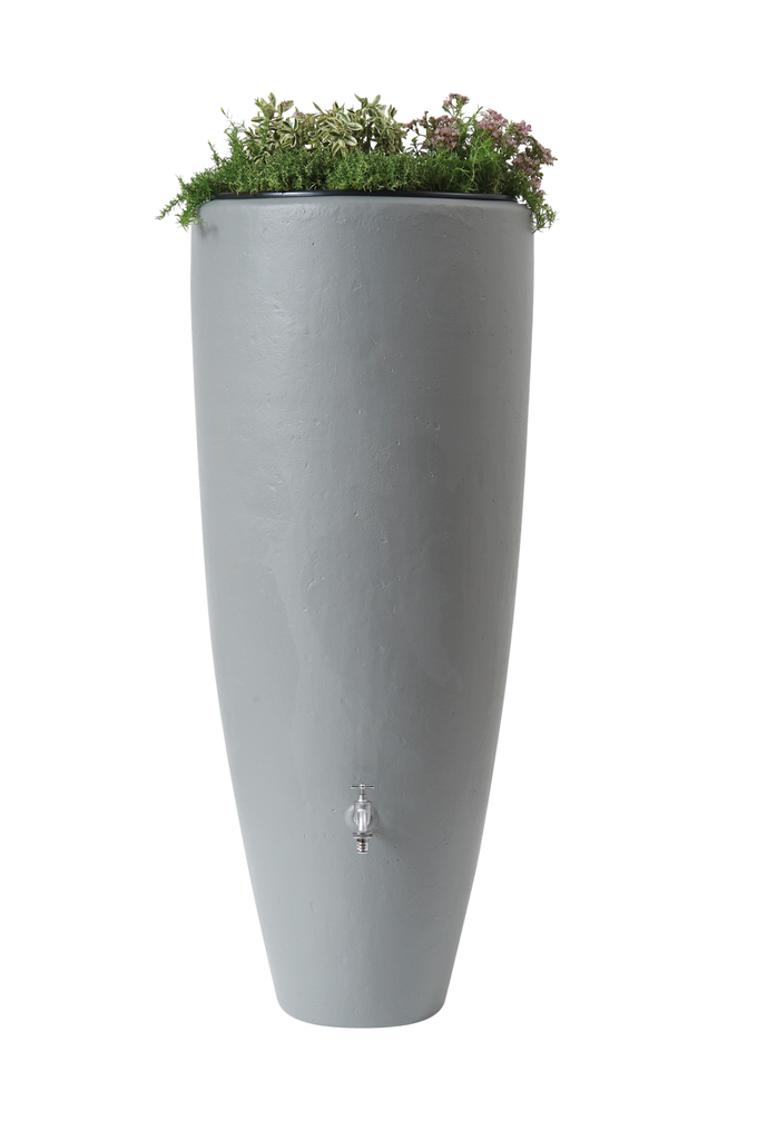 2-in-1 regenton met plantenbak