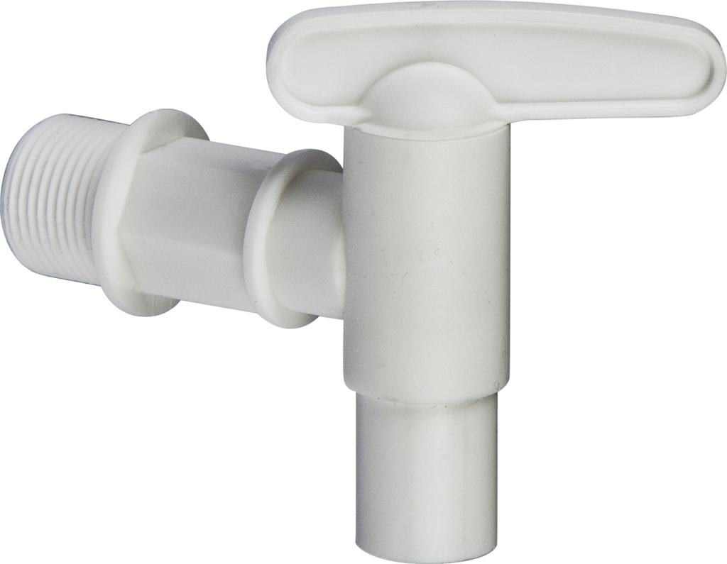 Plastic tap for rain barrel