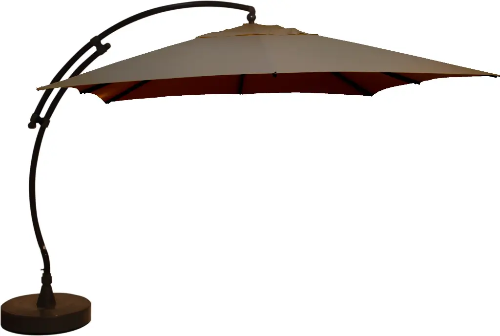 Parasol vierkant Olefin 320 + voet