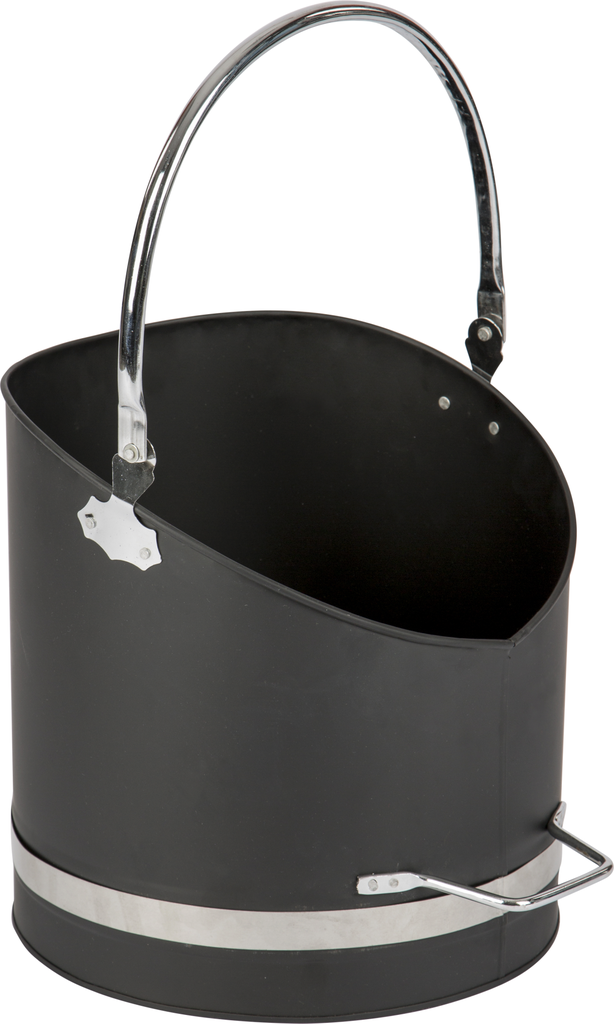 Seau à pellets chromé