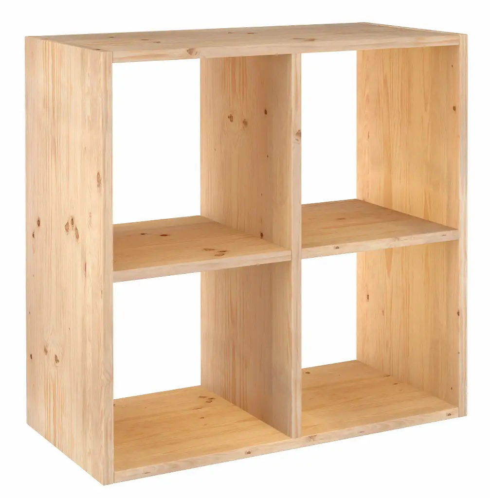 Etagère cube pin - double