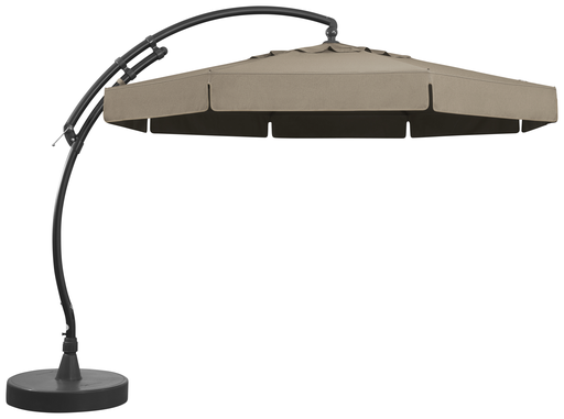 Parasol achthoekig Olefin 350 + voet 