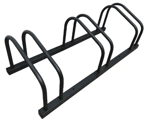 Galvanized or black bike rack 