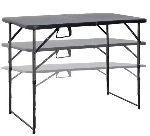 [Q610N] Height-adjustable folding table  