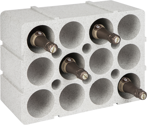 [D202] Porte-bouteilles polystyrène 12 