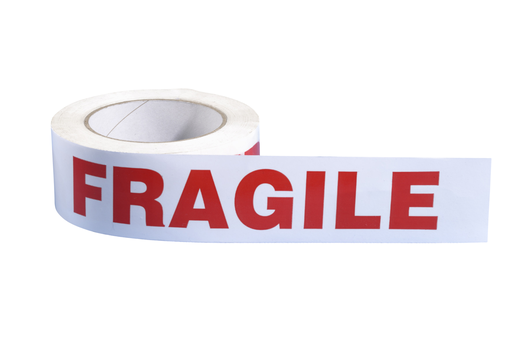 [ZMB779V] Rouleau adhésif 'fragile' 