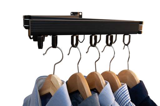 [V179] Three-piece wall mounted foldable drying rack 18 coat hangers 