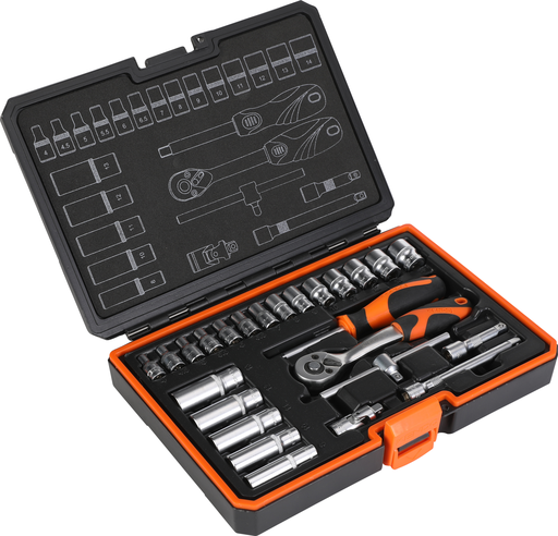 [KE90561] Dr. socket 1/4" set 25pcs 