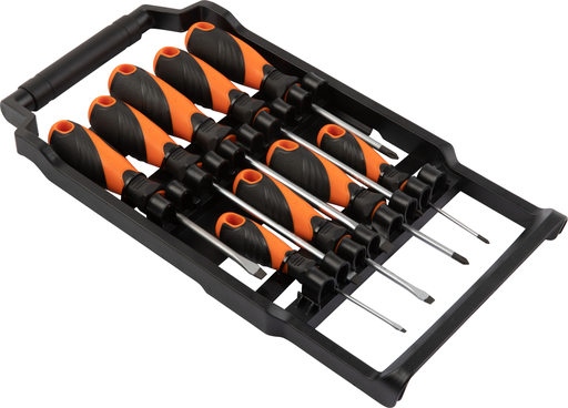 [KE20214] Screwdriver set 9 pcs in rack 