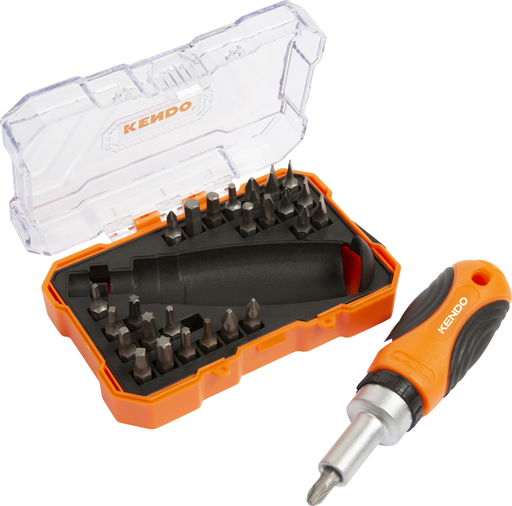 [KE20665] Stubby ratchet screwdriver and bit set 27pcs 