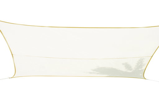 Shade sail polyester cream